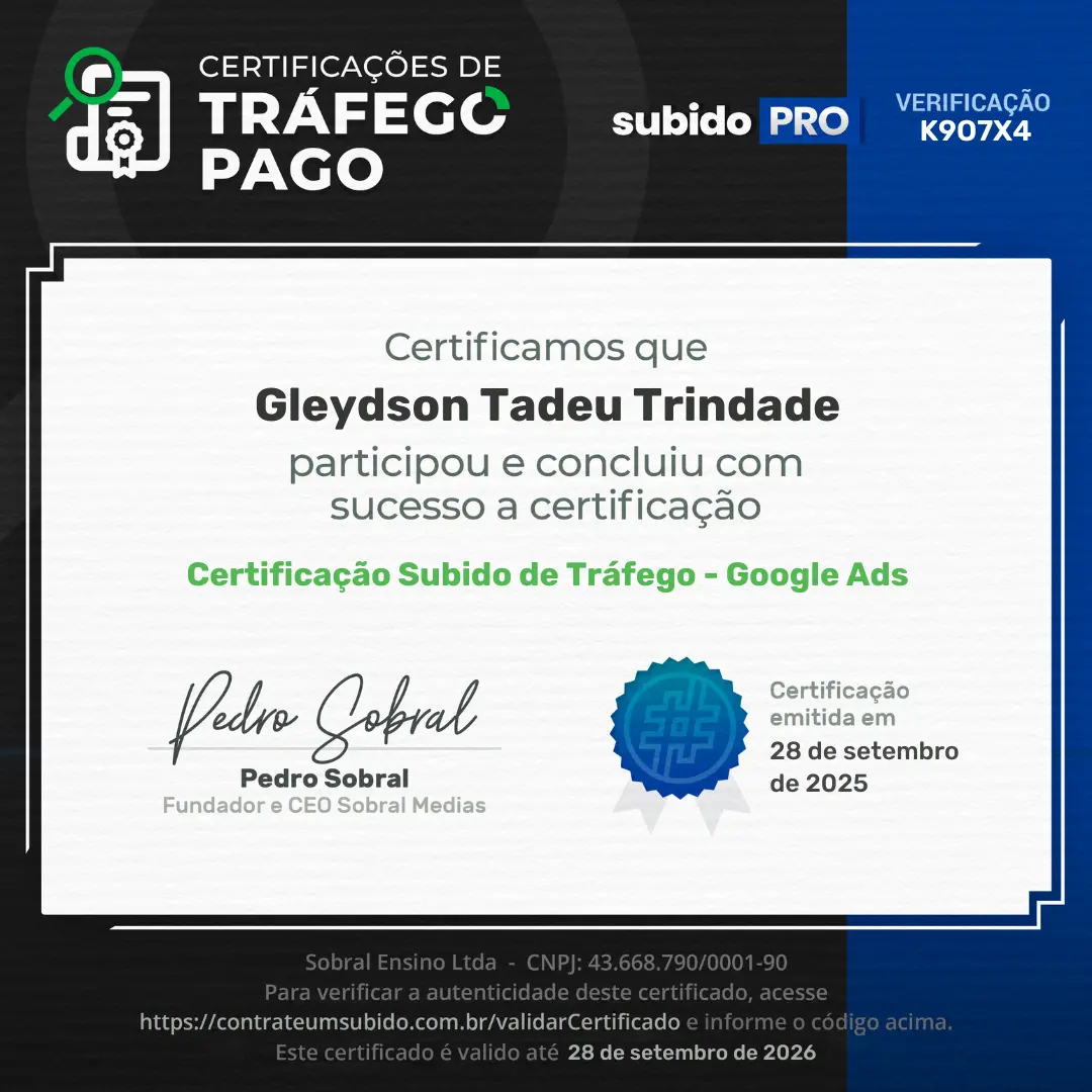 garantia academica e certificacao em trafego pago